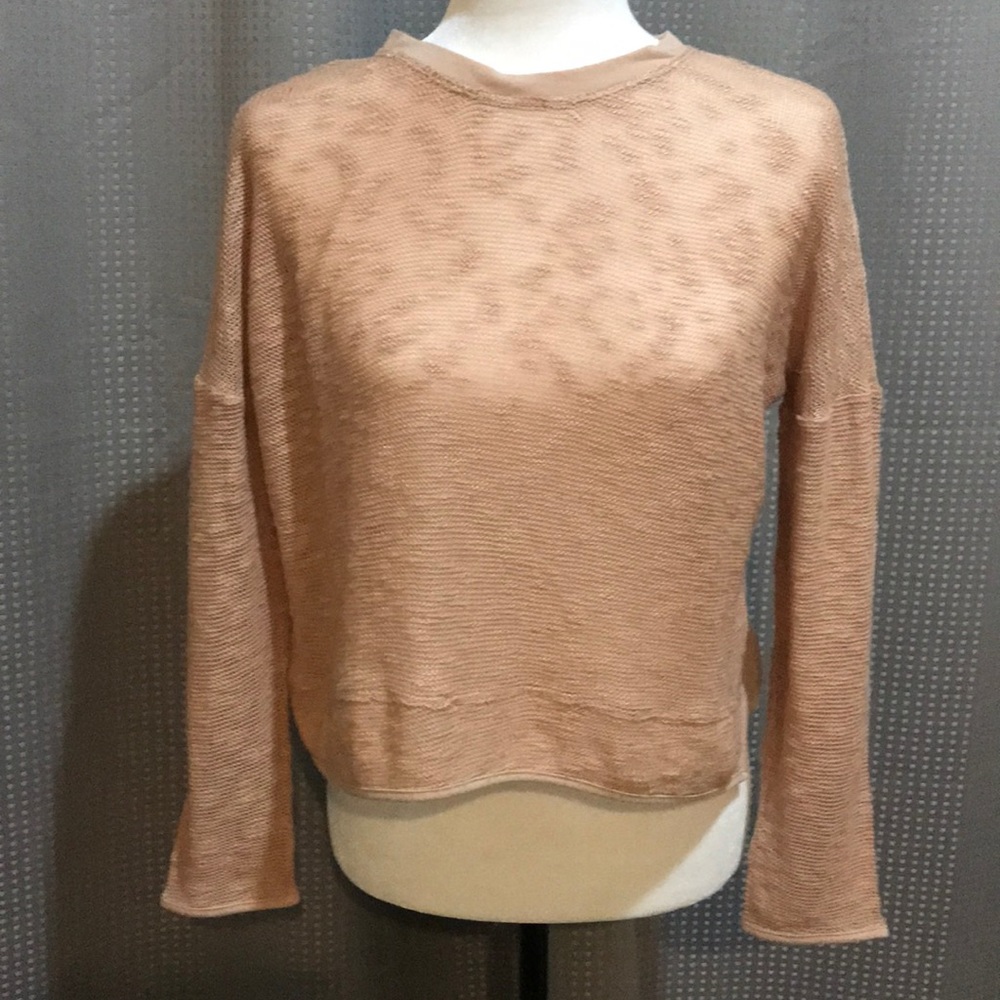 🆕Forever 21 Peach Cropped Dolman Sleeved Knit